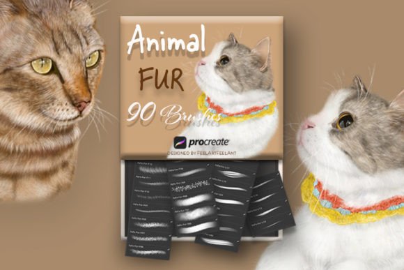 Download Fur Brush Set for Procreate - Brush set Collection