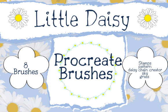 Download Little Daisy Procreate Brush Set - Brush set Collection