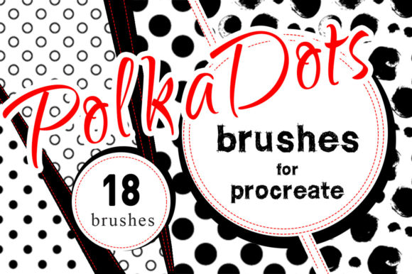 Download Polka Dots Procreate Brush Set - Brush set Collection