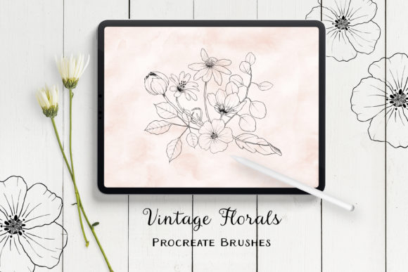 Download Vintage Florals Procreate Brushes - Vintage Collection