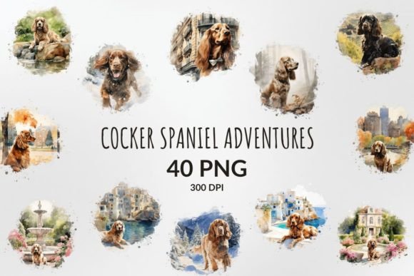 Download Cocker Spaniel Adventures Sublimation - Spaniel Collection