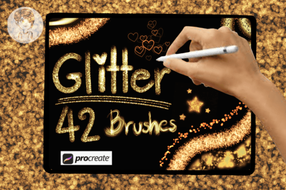 Download Glitter Brush Set for Procreate - Brush set Collection