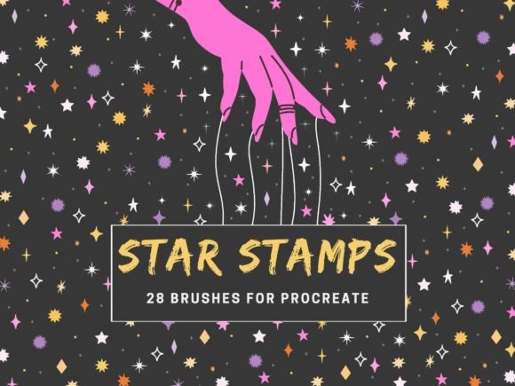 Download Procreate Star Stamps Brush Set - Brush set Collection