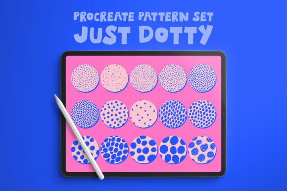 Download Just Dotty Procreate Pattern Brush Set - Brush set Collection