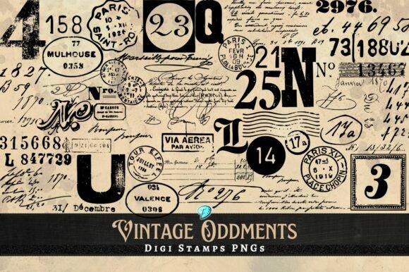 Download Vintage Oddments Digi Stamps PNG Clipart - Vintage Collection