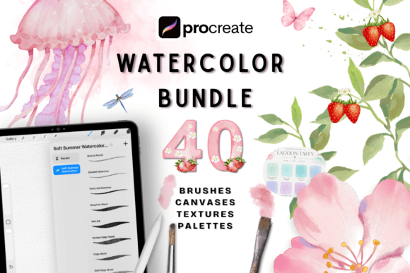 Download Watercolor Procreate Brush Set - Brush set Collection