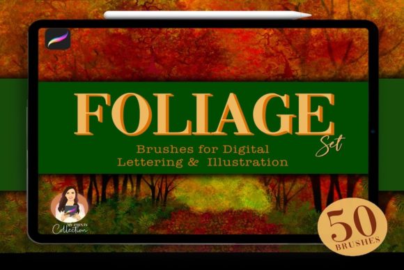Download Foliage Procreate Brush Set | 50 Brushes - Brush set Collection
