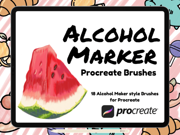 Download Alcohol Marker Style Procreate Brush Set - Brush set Collection