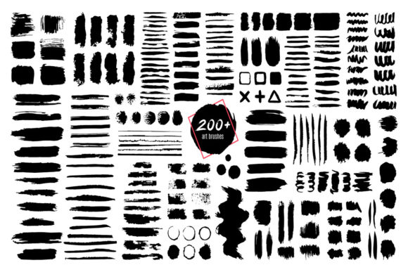 Download Ink Textured Brush Set - Brush set Collection