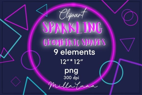 Download Geometric Shapes Neon, Figures Neon, PNG - Geometric shapes Collection