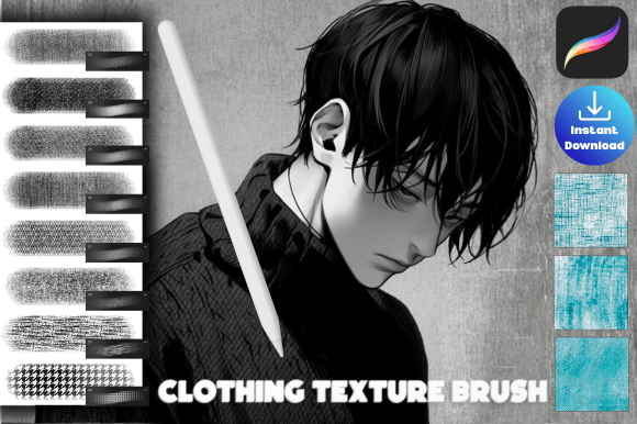 Download Procreate Clothes Texture Brush Set - Brush set Collection